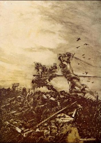 Combate de Arturo e Mordred