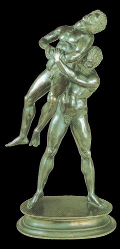 Heracles luchando com Anteo