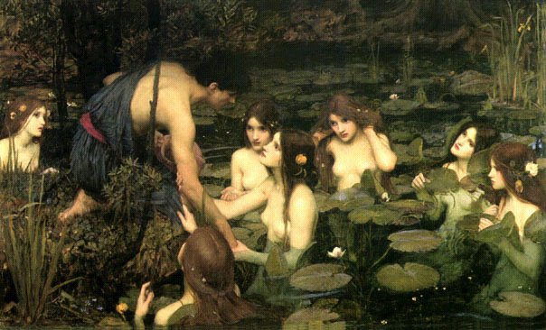 Hilas e as ninfas do agua