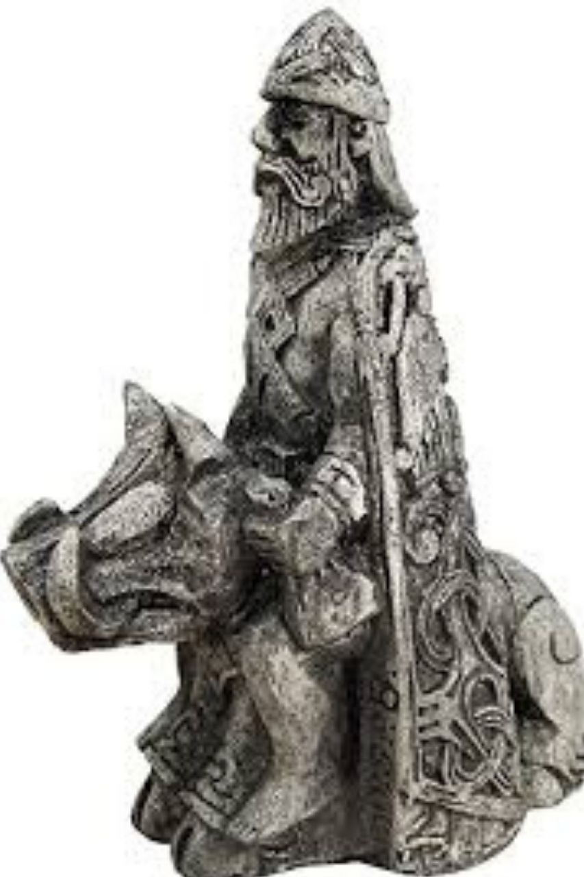 Freyr com su jabalí, escultura