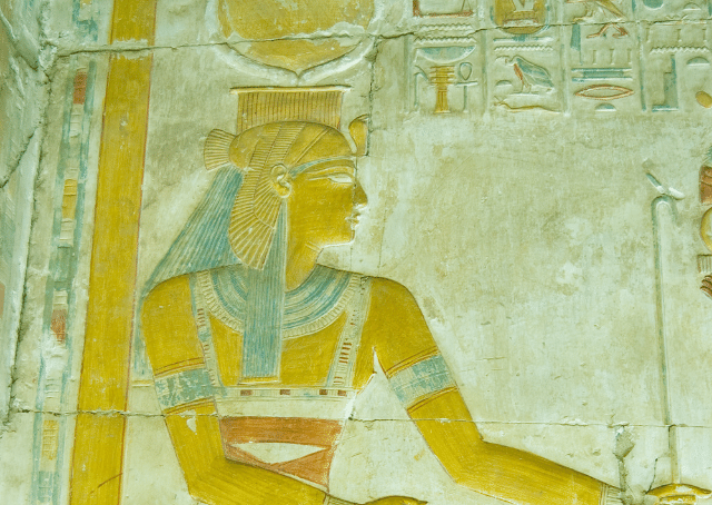 Ilustración da deusa egipcia Hathor
