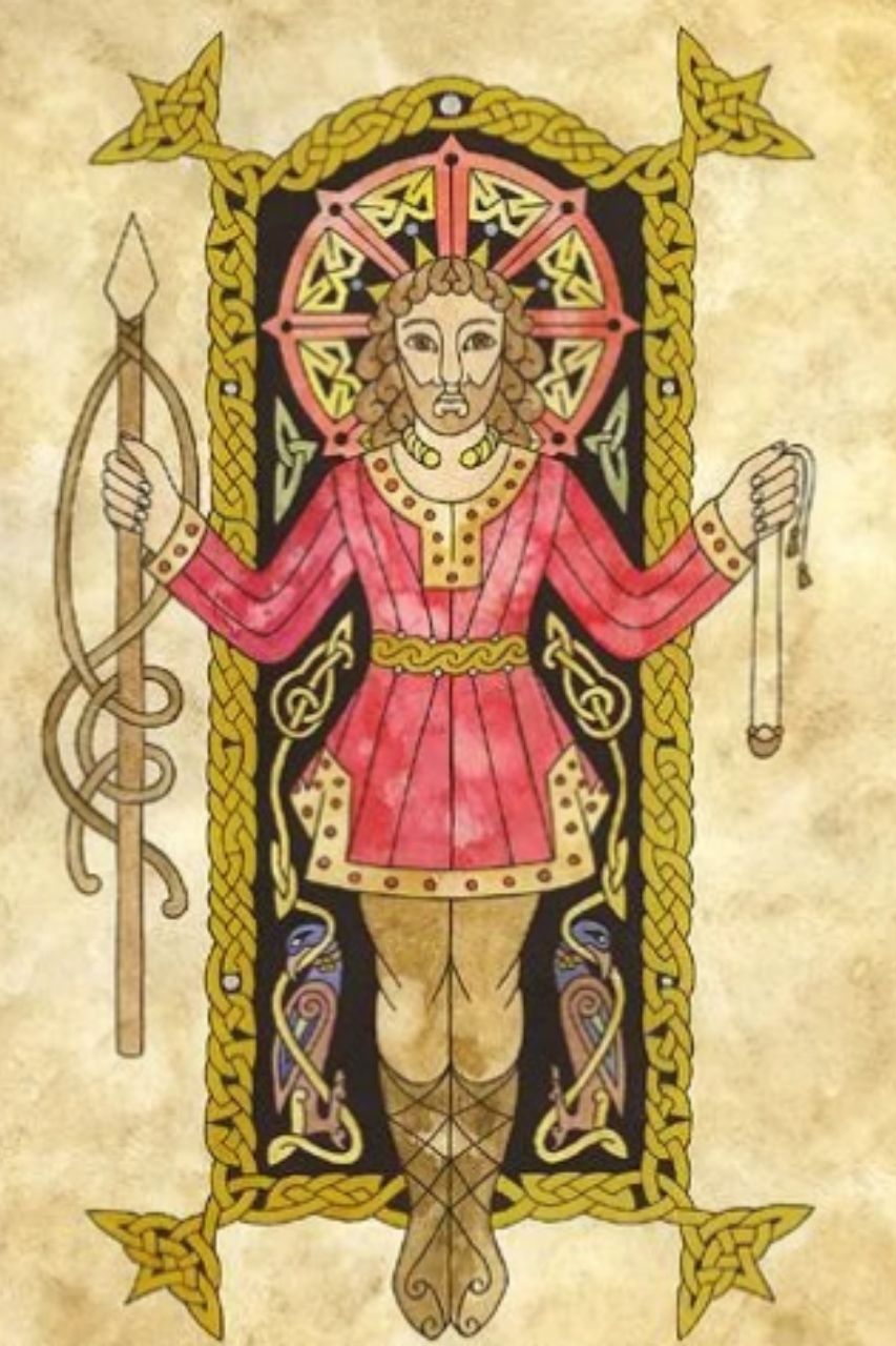 Ilustración medieval de Lugh