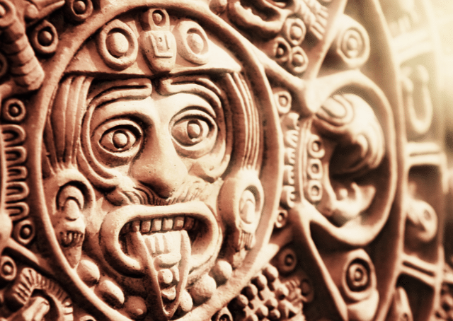 Símbolo do deus azteca do sol Tonatiuh