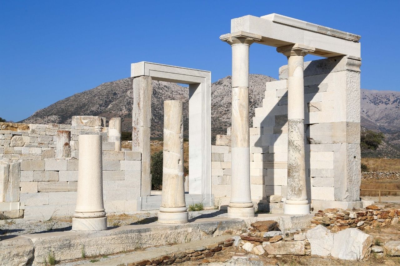 El templo da deusa griega Deméter, Naxos