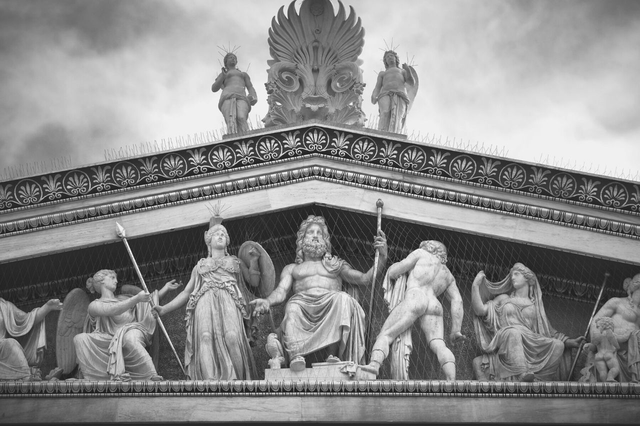 Zeus, ou poderoso, amoroso e vengativo deus griego do rayo