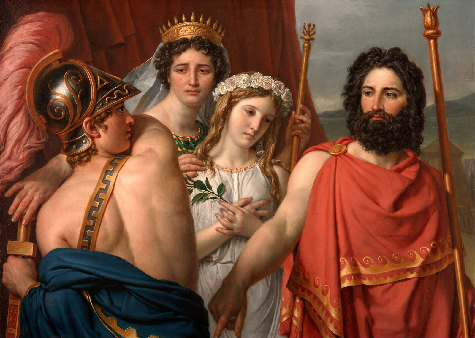 La ira de Aquiles, de Jacques-Louis David
