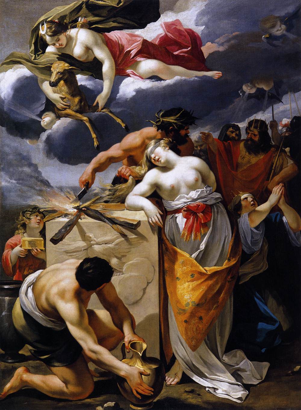 Pintura do sacrificio de Ifigenia