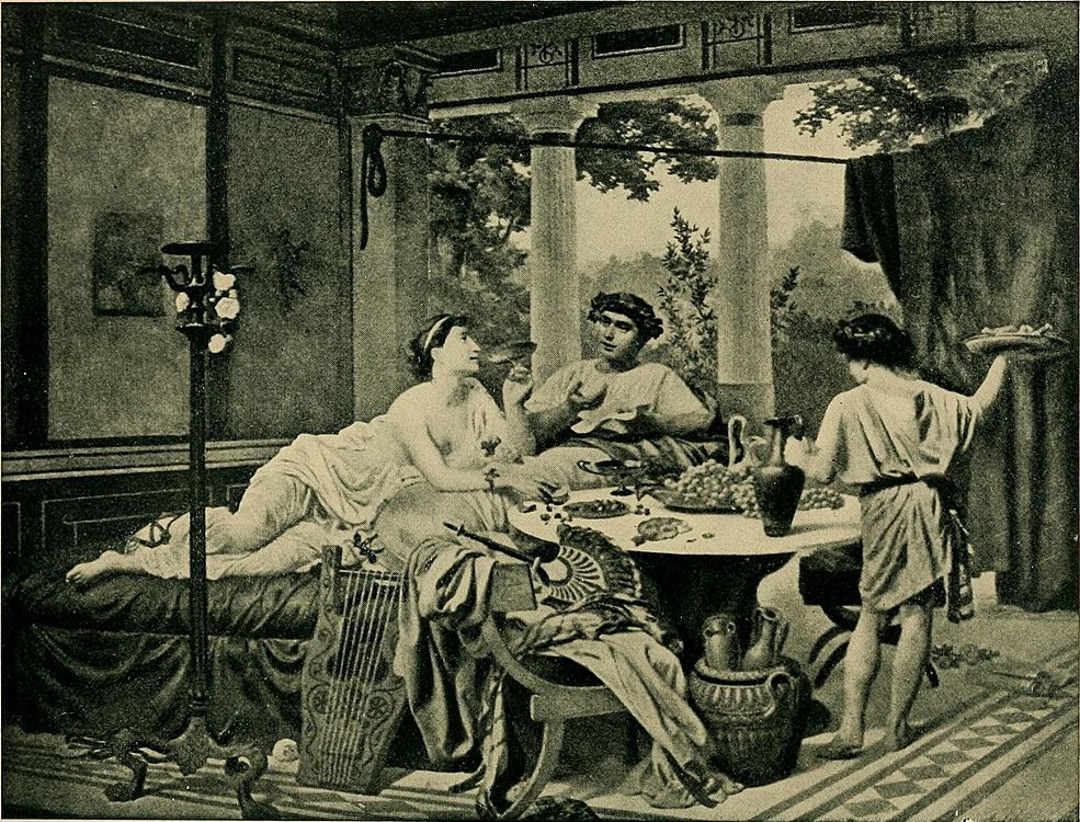 Horacio en Tíbur, pintura de Auguste Leloir