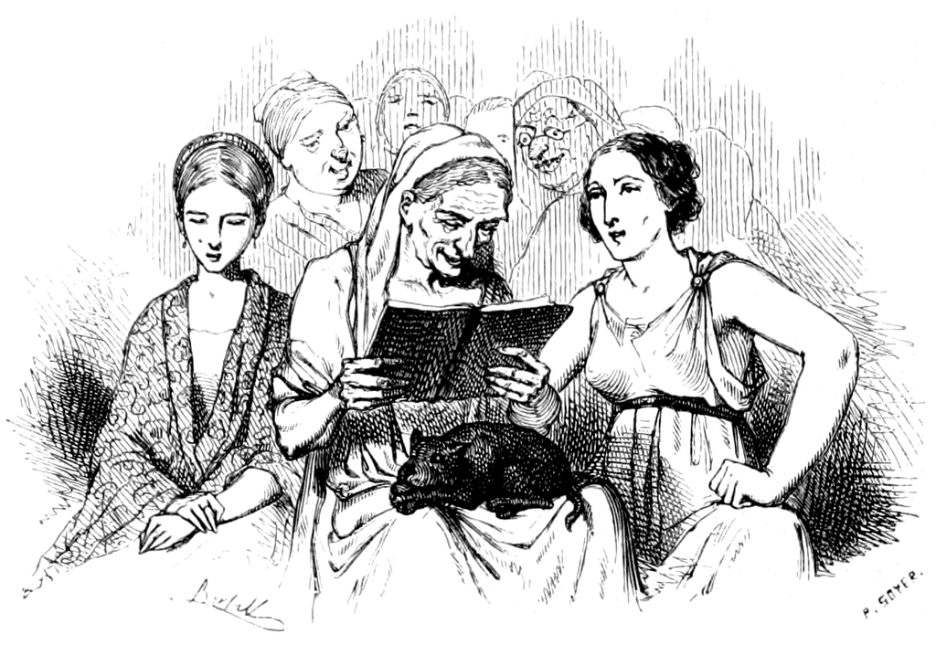 Escena de Lisístrata, comedia de mujeres de Aristófanes