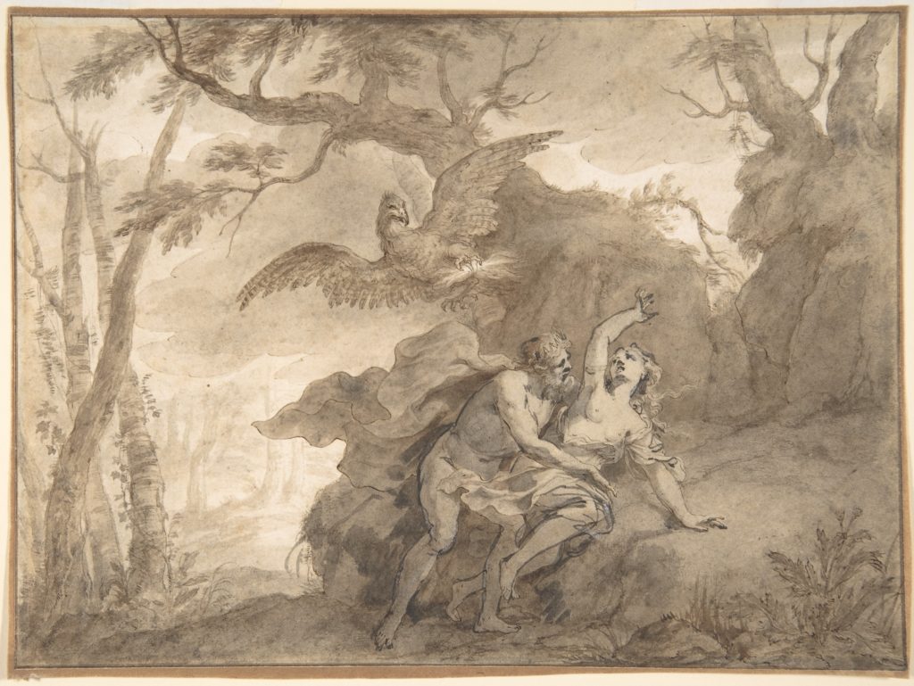 Ilustraciones das Metamorfosis de Ovidio - Júpiter e Ío