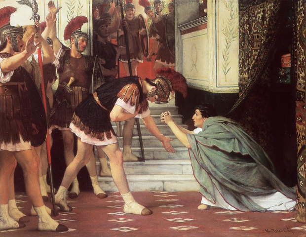 Escena que proclama a Claudio como emperador