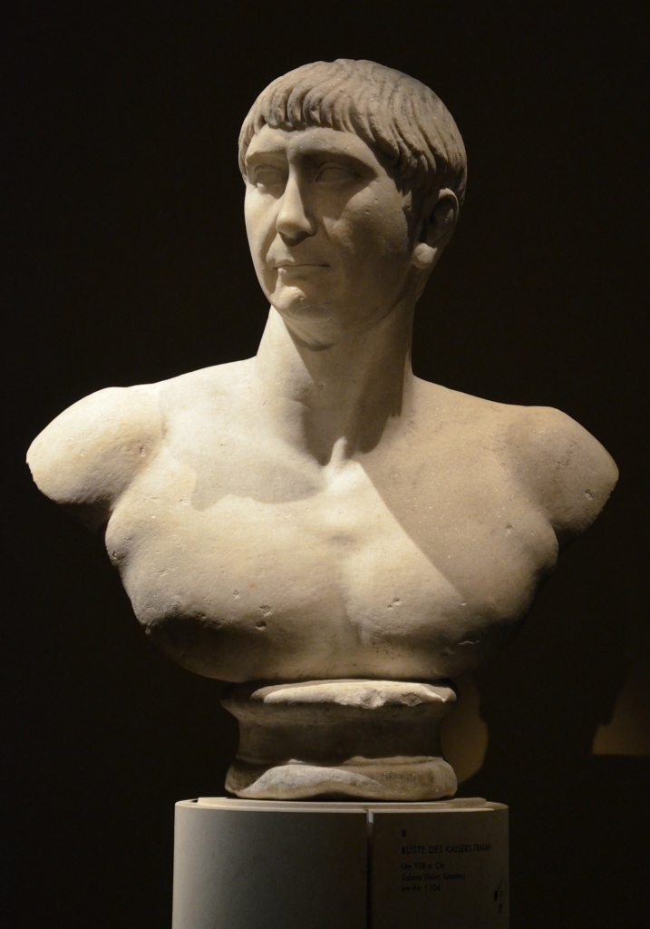 Busto do emperador romano Trajano