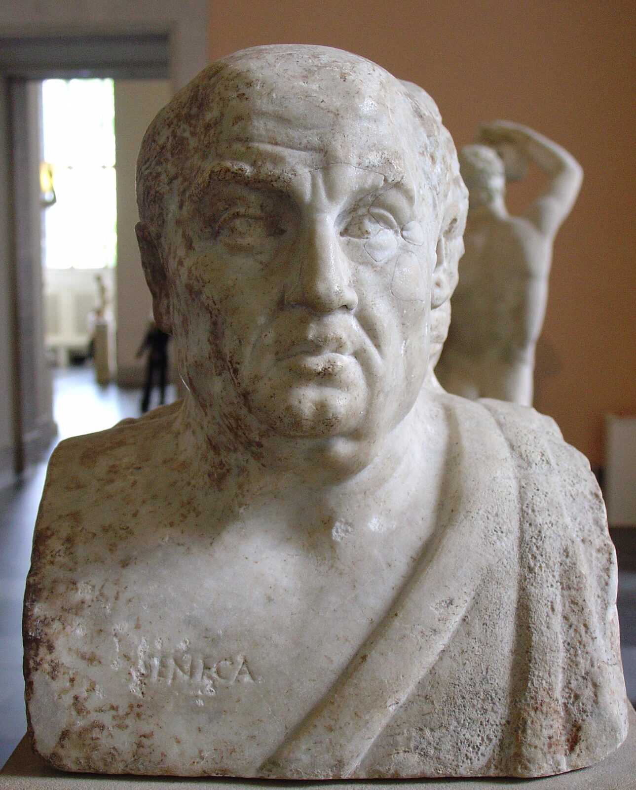 Busto de Séneca ou Joven, filósofo romano e estoico
