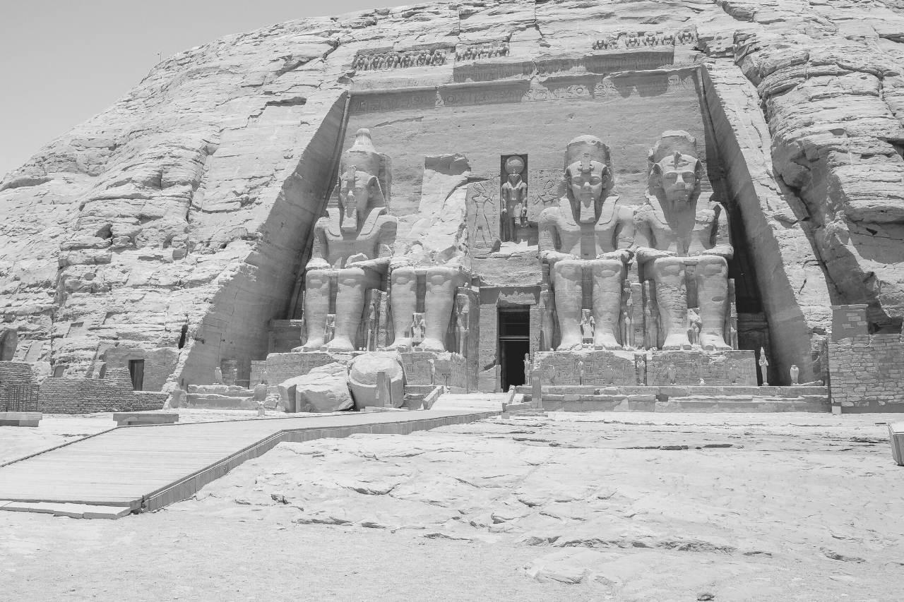 O grande templo de Ramsés II Abu Simbel Egipto