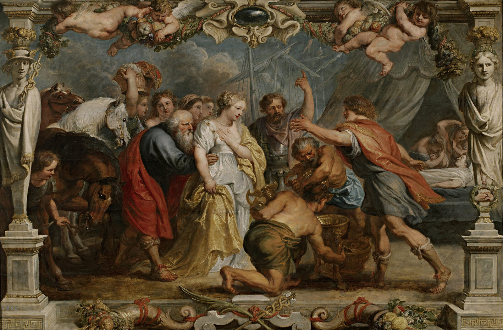 Briseide restituída a Aquiles - obra que retrata o regresso de Briseide após a morte de Pátroclo