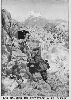 Cameraman durante a primeira guerra balcânica