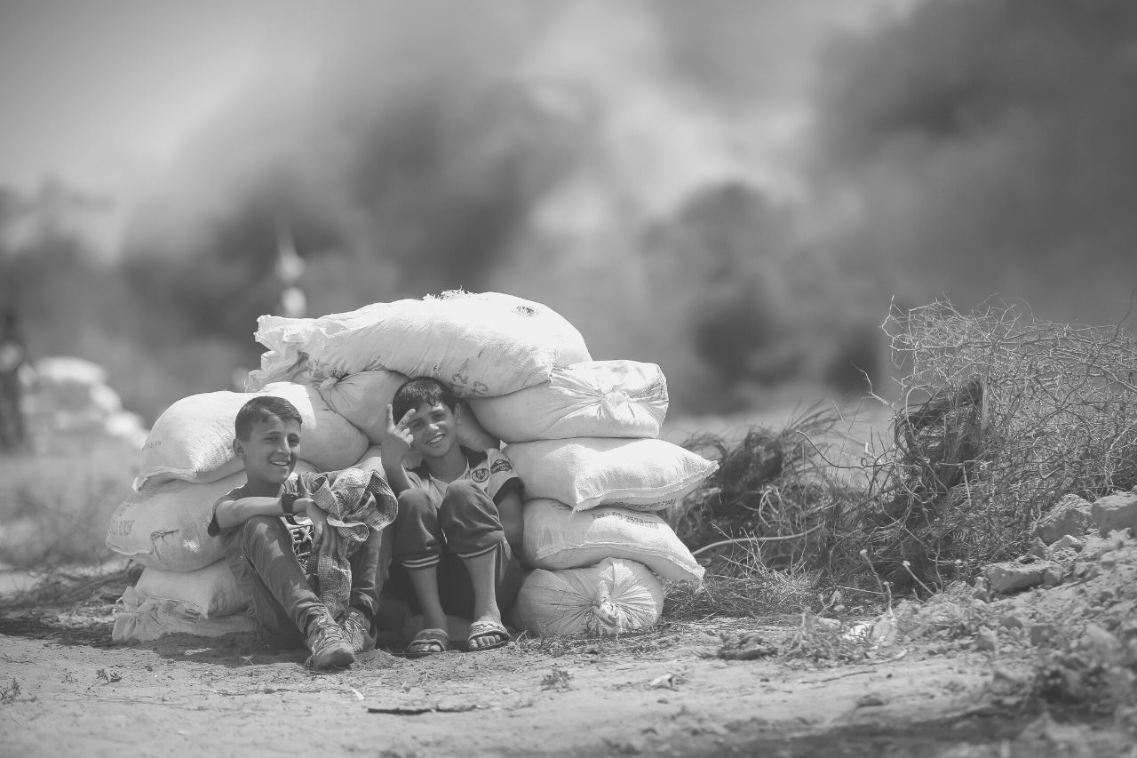 Crianças na Faixa de Gaza
