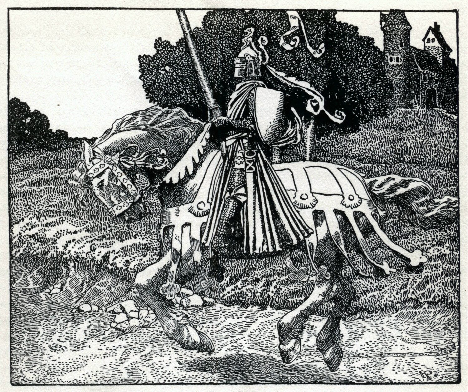 Cavaleiro Montado de Arthur-Pyle
