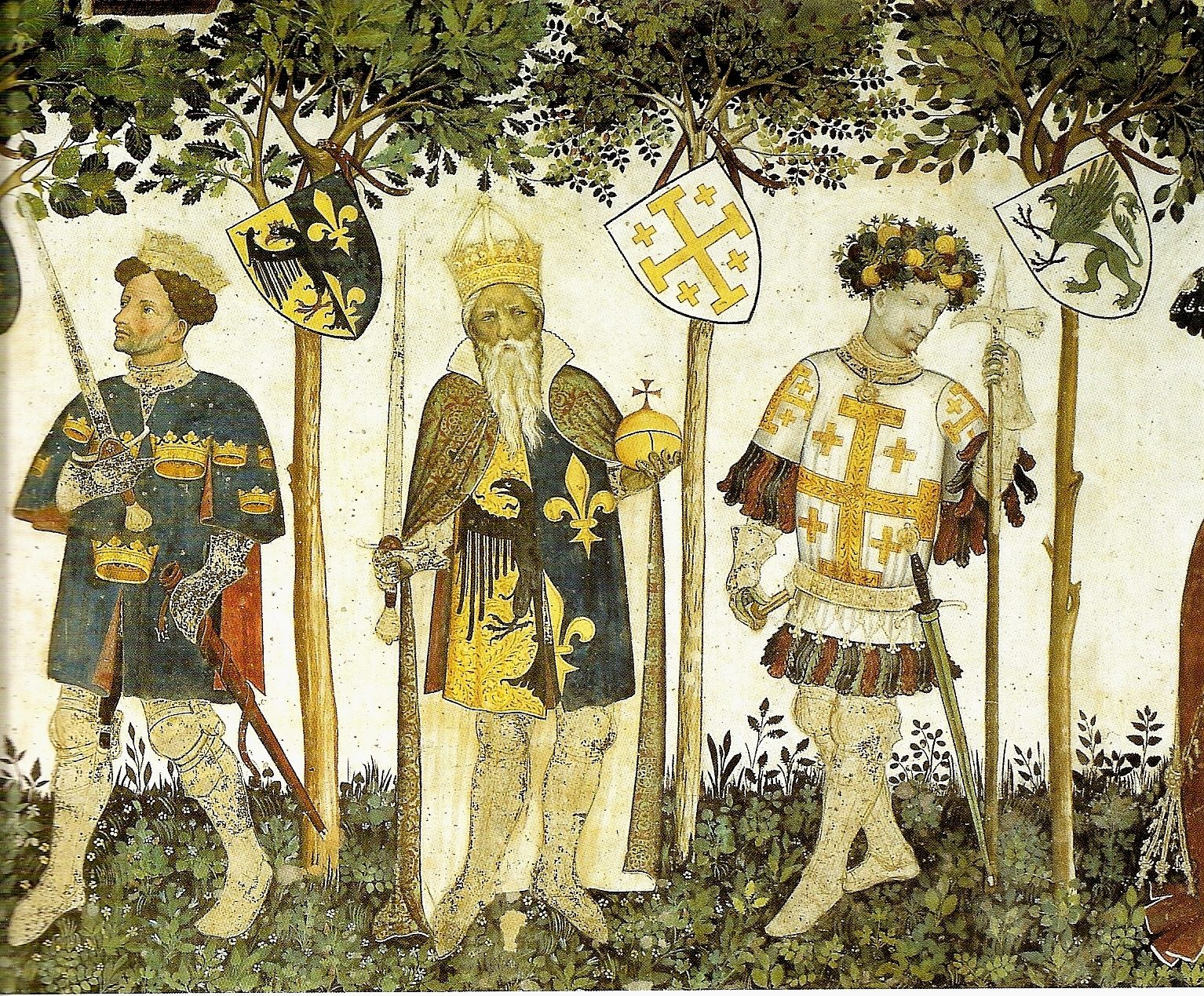 Rei Artur, Carlos Magno, Godofredo de Bulhão