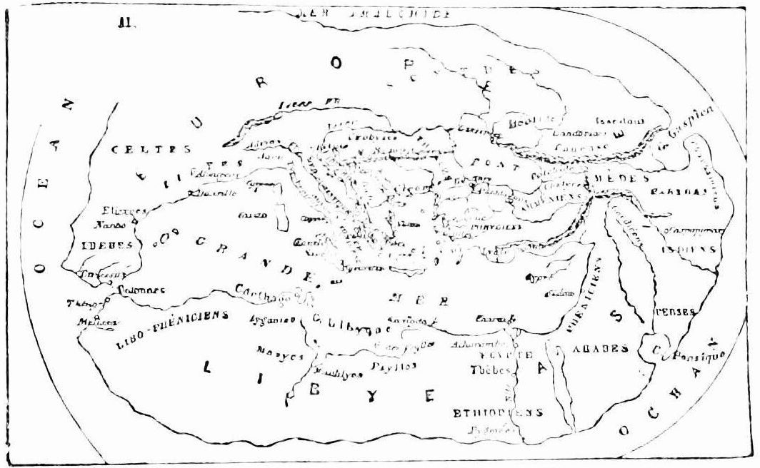 Mapa de Hecataeus 500 a.C.