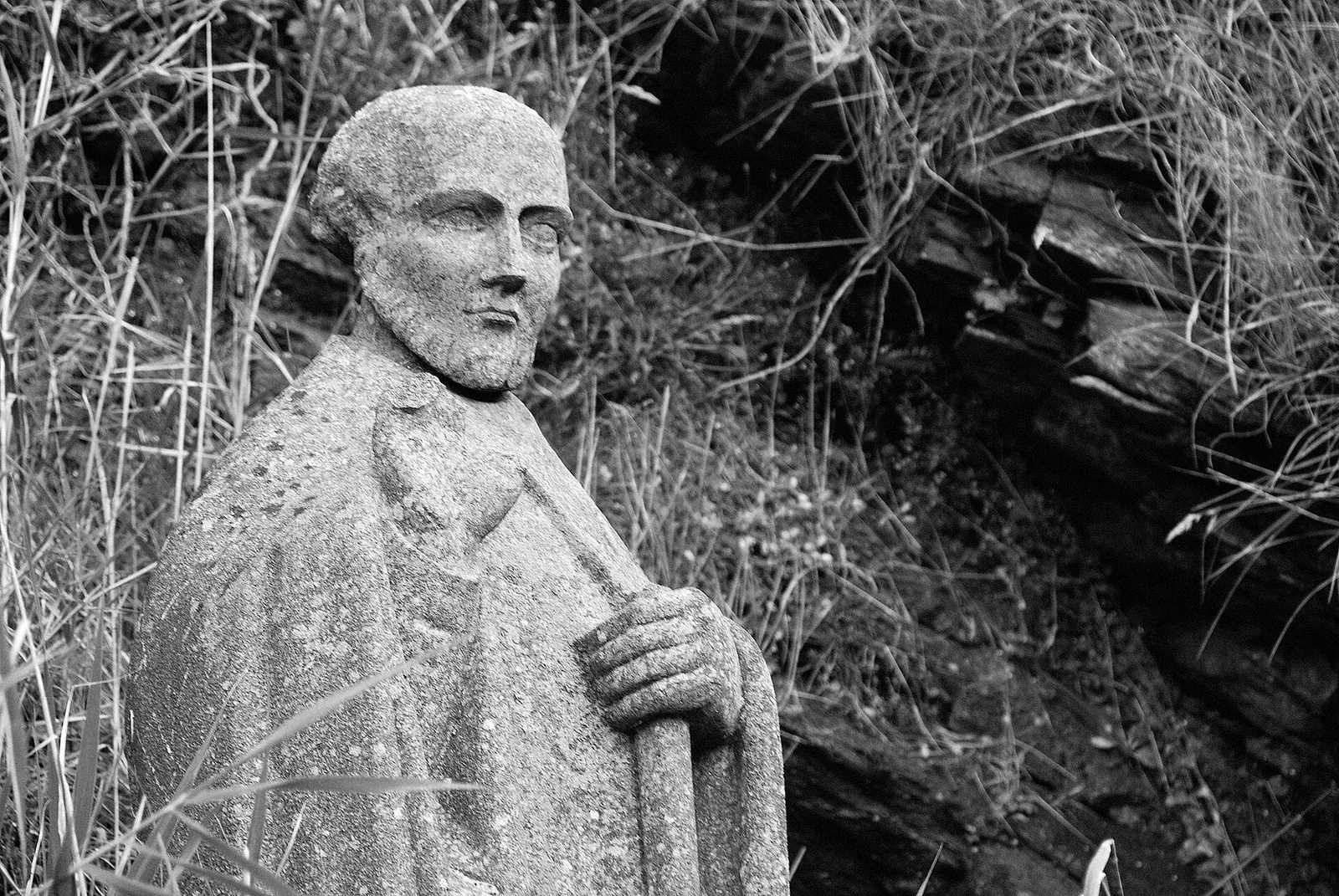 Saint-Gildas-de-Rhuys: Estátua de Saint-Gildas