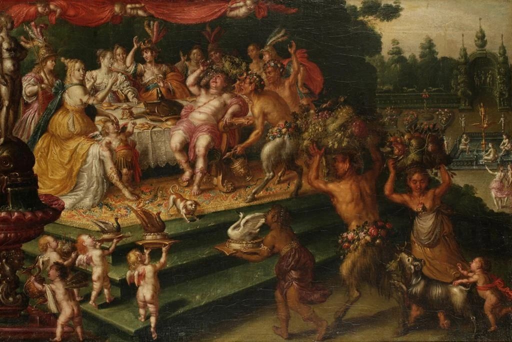As núpcias de Peleu e Tétis - pintura de mitologia grega