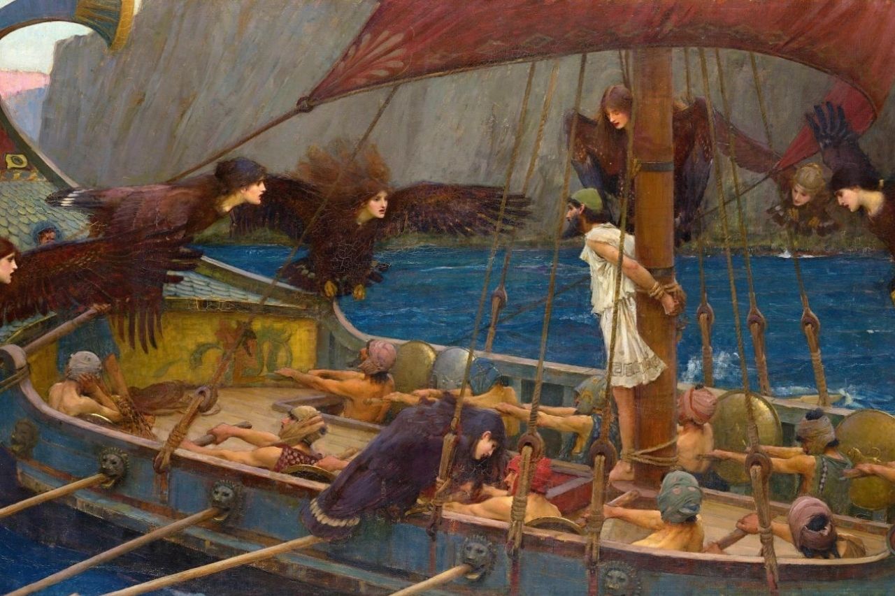 Hospitalidade na Odisseia - Odisseu no seu navio