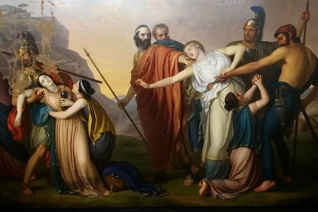 Cena da morte de Antígona