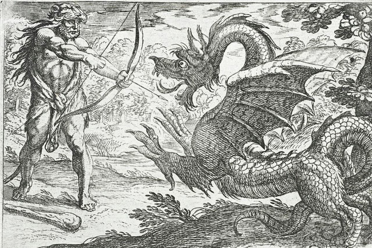 Ladão na mitologia grega: o mito do dragão hespéride das muitas cabeças