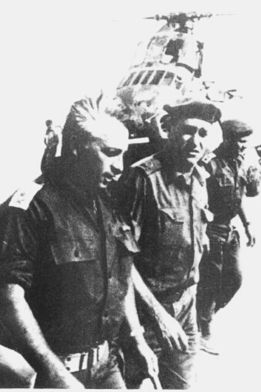 Major-general Ariel Sharon durante a batalha de Abu Ageila