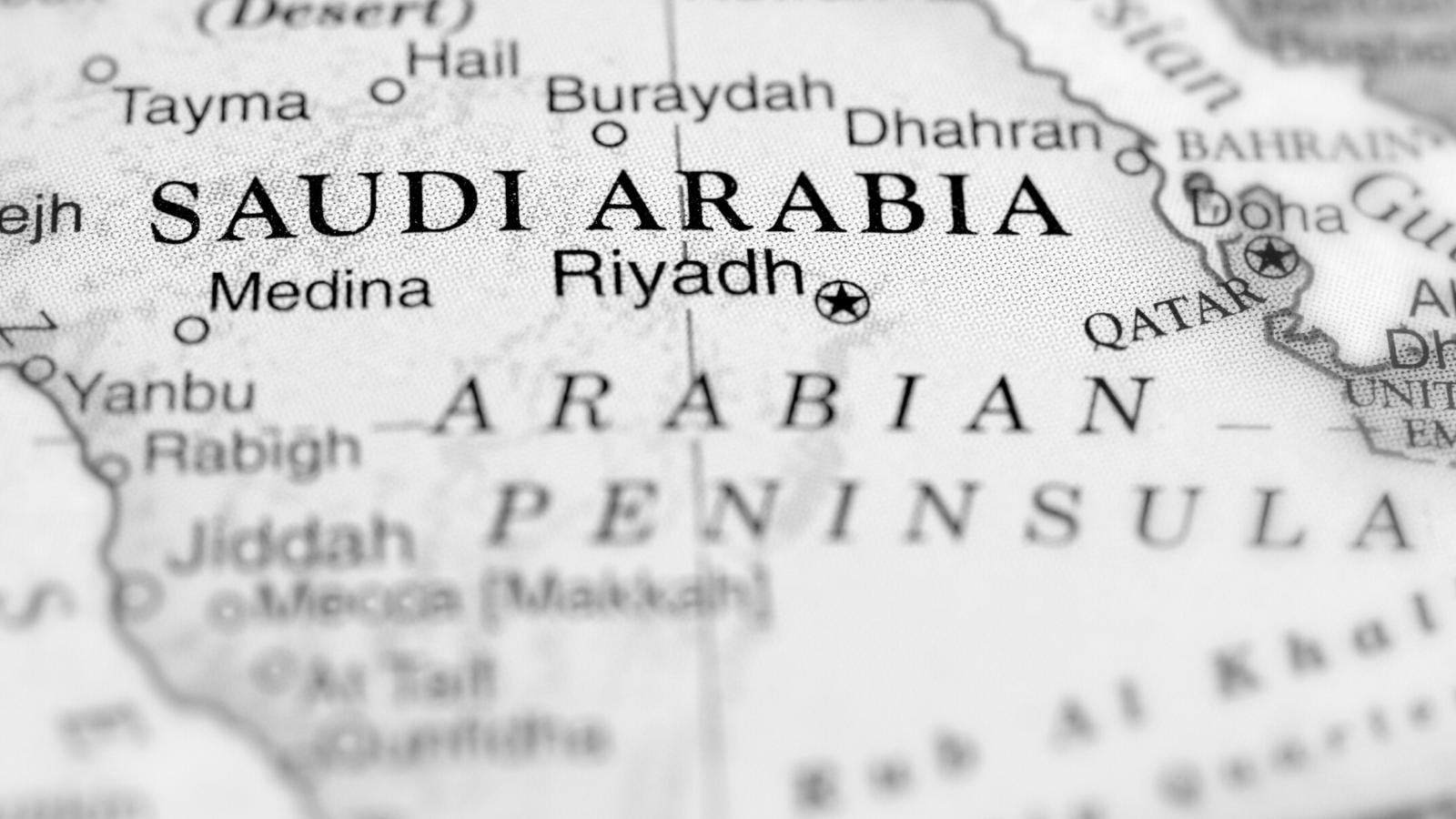 Mapa da Arábia Saudita