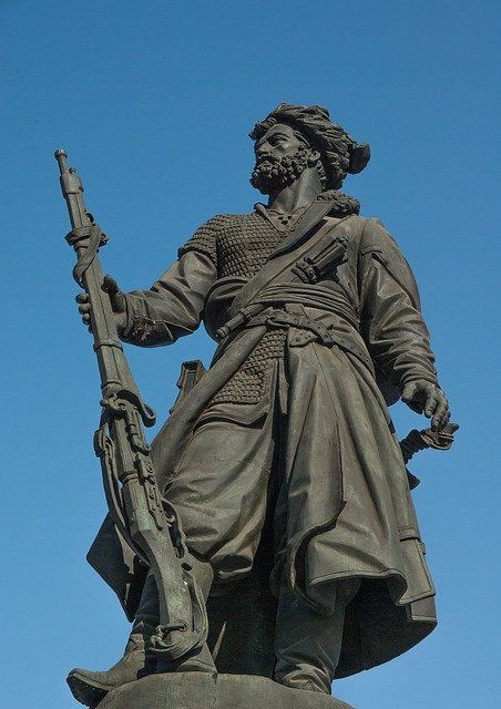 Monumento a um soldado cossaco