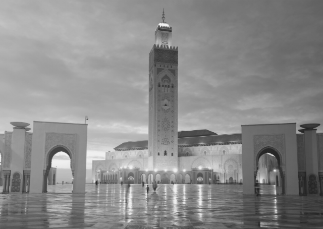 Mesquita em Marrocos como símbolo da religião de Marrocos