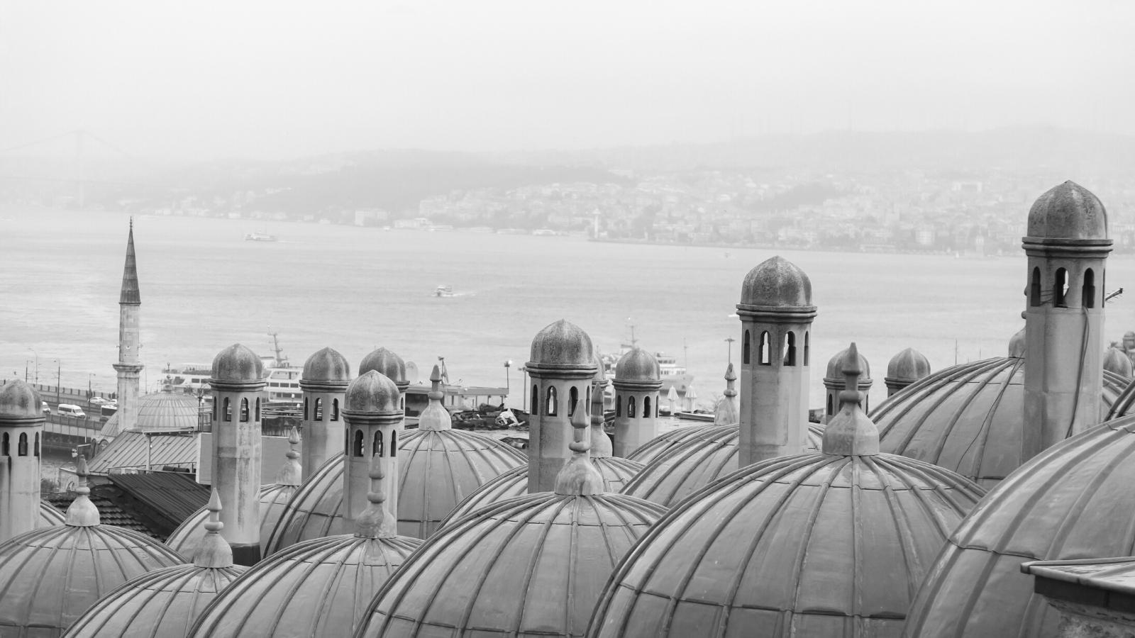 Vista de cúpulas otomanas