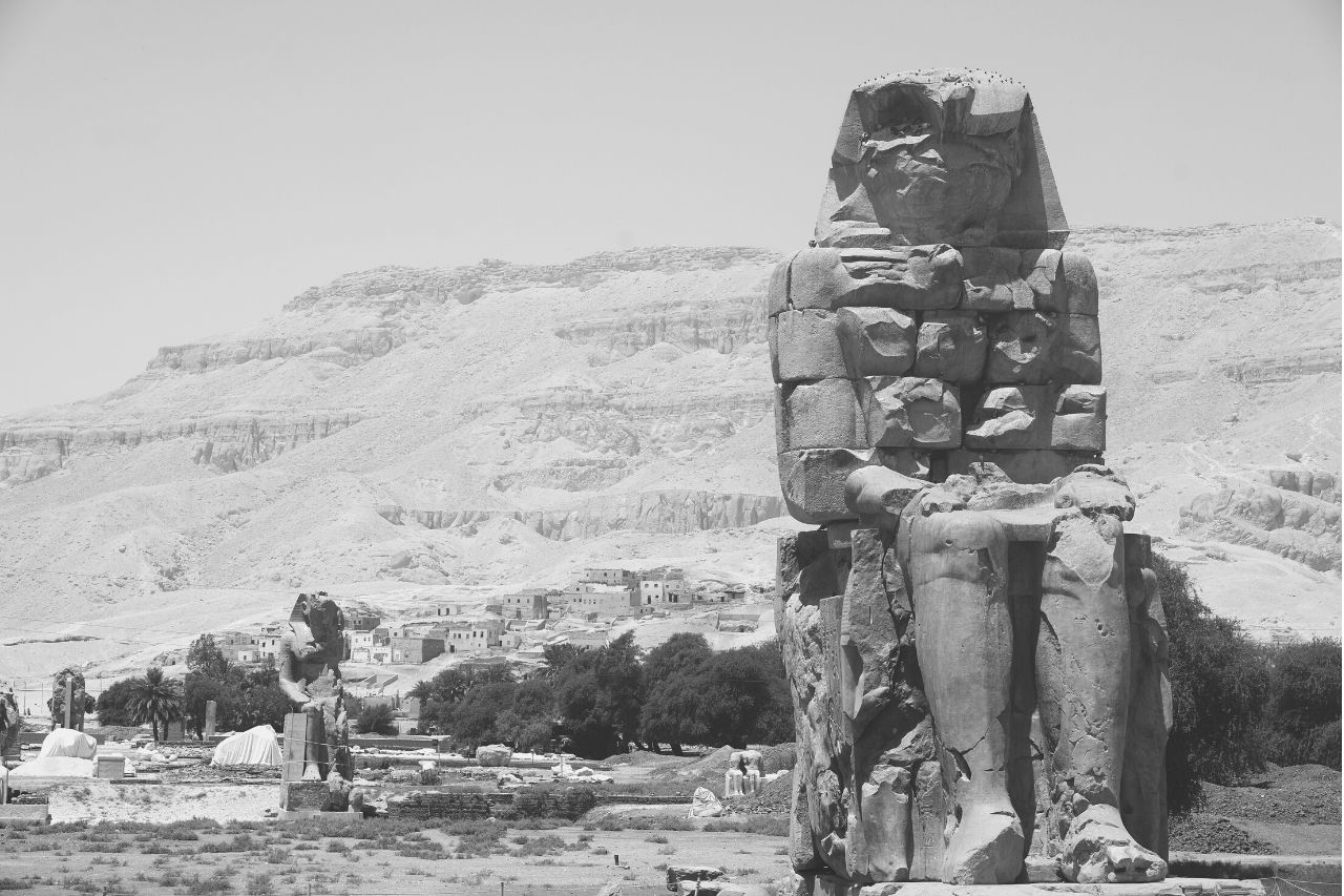 Escultura de faraó