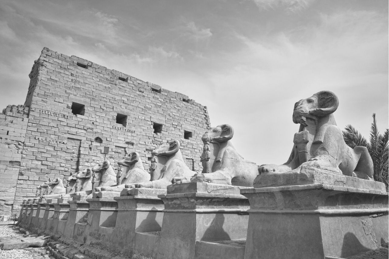 Templo do Ramesseum no Egipto
