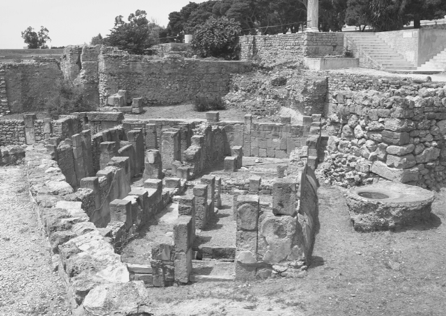 Restos da antiga cidade de Cartago
