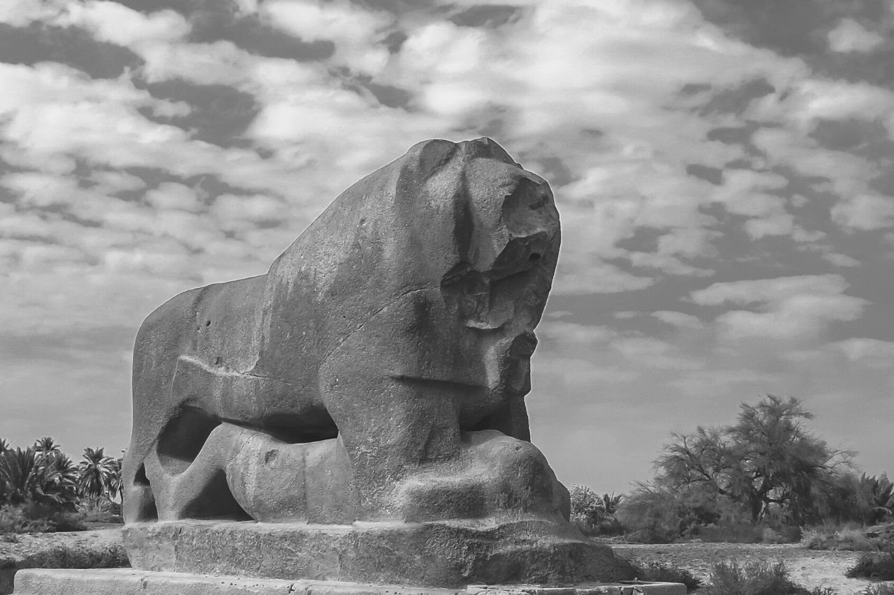 Escultura do leão babilónico