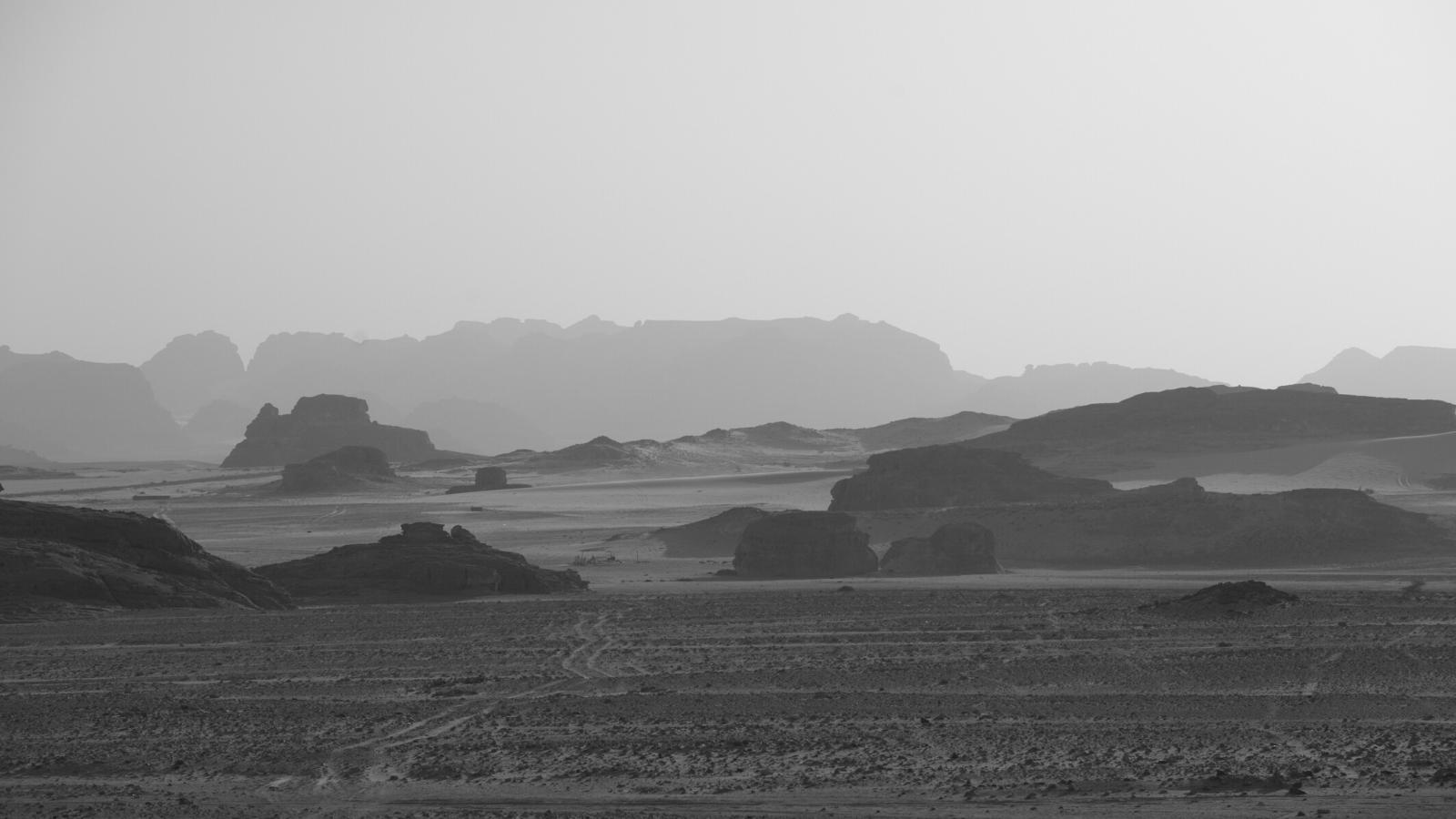 Pôr do sol no deserto do Sinai