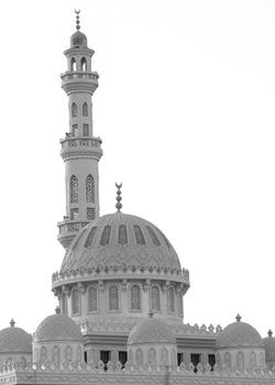 A mesquita principal em Hurghada Egito