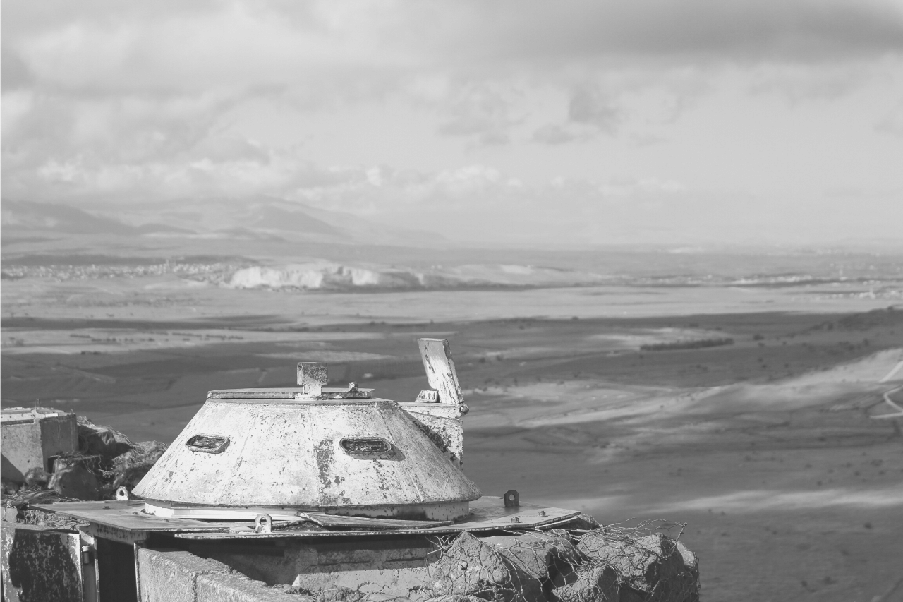Vista de um bunker nas alturas do Golã