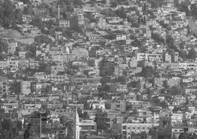 Vista da Damasco moderna