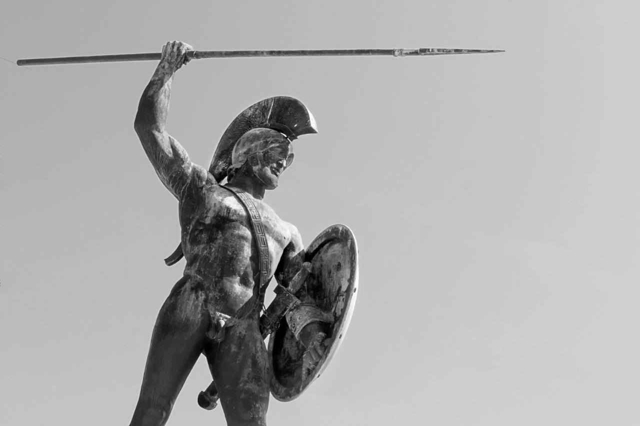 monumento ao rei Leónidas de Esparta