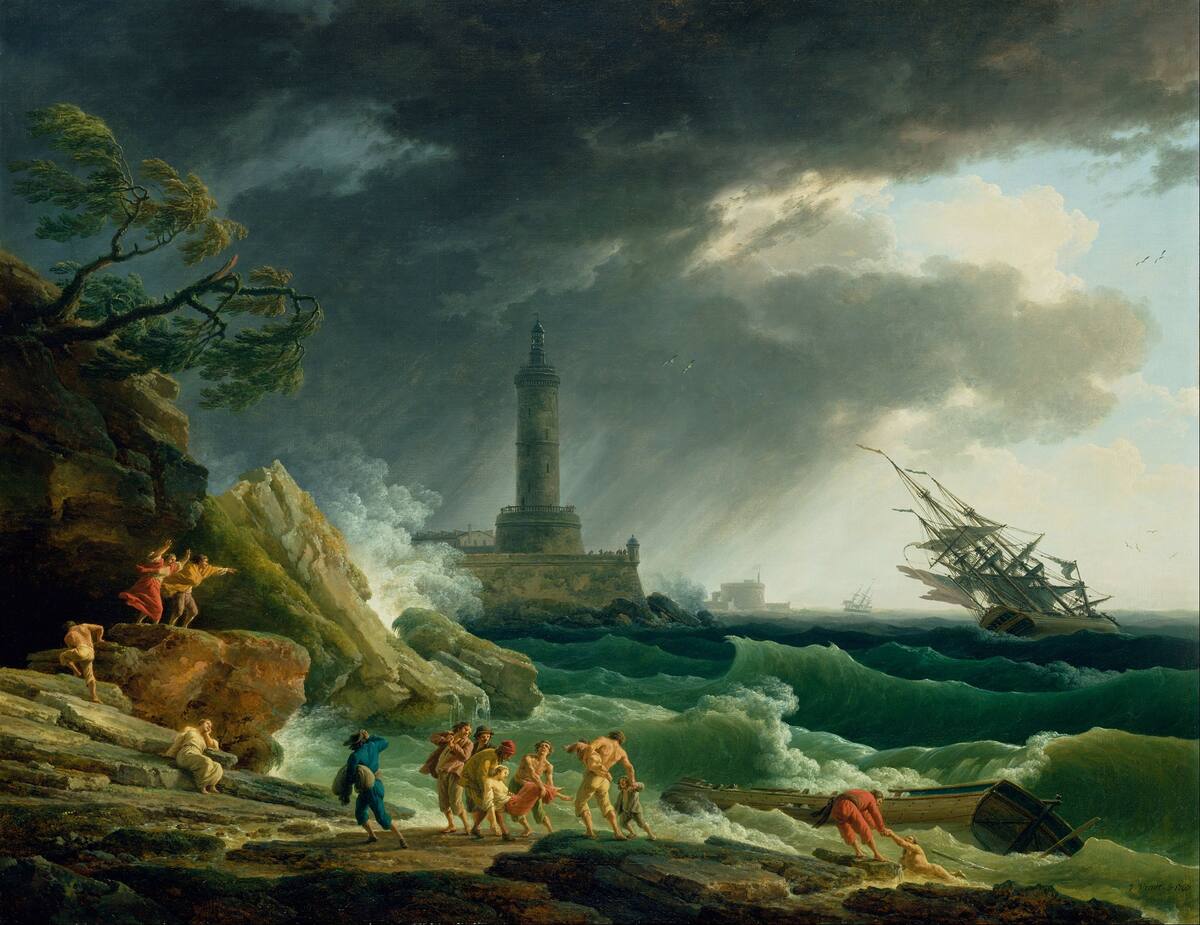 A tempestade de Zeus destrói o navio de Odisseu